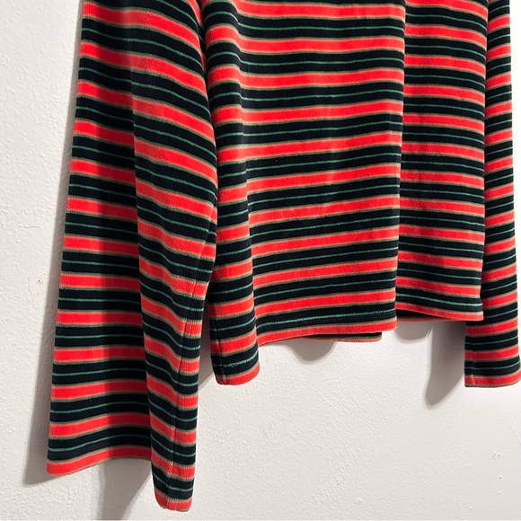 Madewell Striped Velour Wide-Sleeve Top - Picture 7 of 8